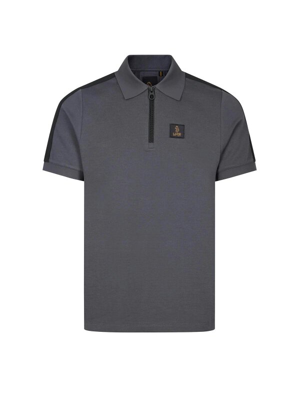 Luke 1977 Luke1977 Caltech 1000 Zip Polo Shirt - Charcoal