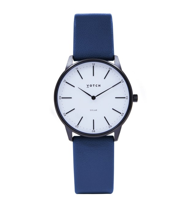 Votch Solar Classic Watch - Black & Navy