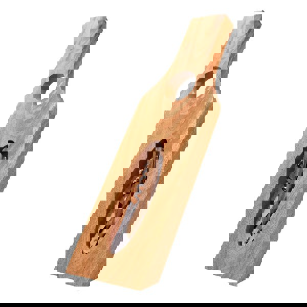 Wooden wine holder with waiter's friend