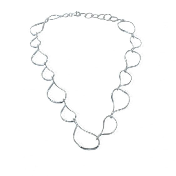 Reeves & Reeves Pear Drop Sterling Silver Necklace