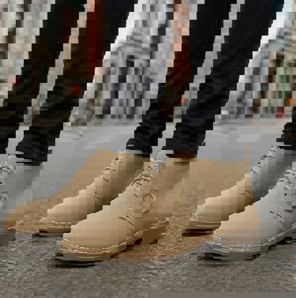 Popps VESPA Unisex Desert Boots Sand