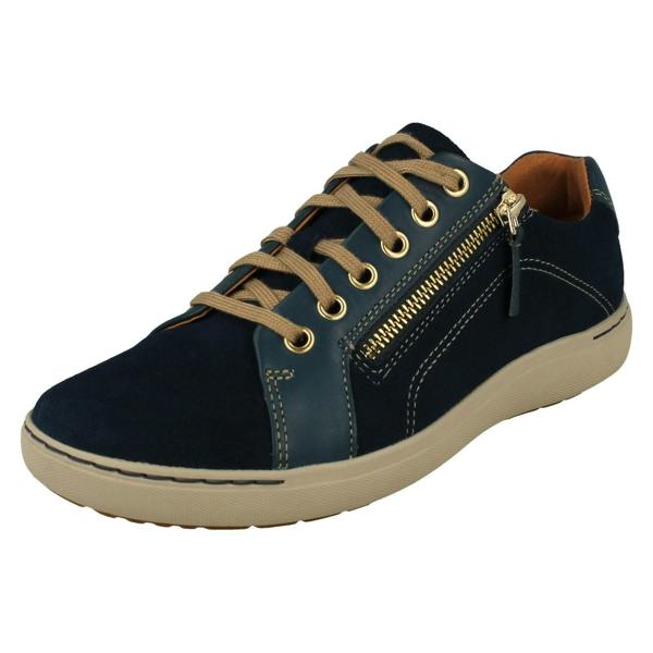 Clarks Ladies Clarks Casual Lace Up Trainers - Nalle Lace