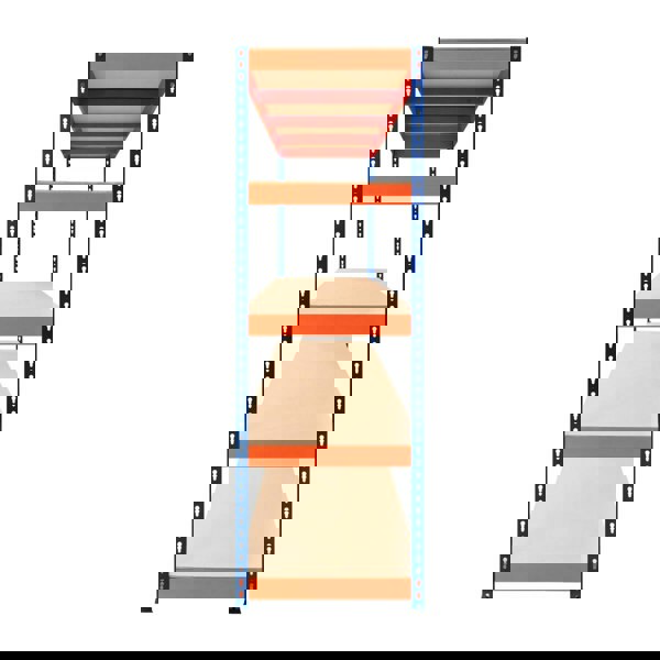 Monster Racking S-Rax 5 Shelf Racking - 180cm x 180cm x 60cm