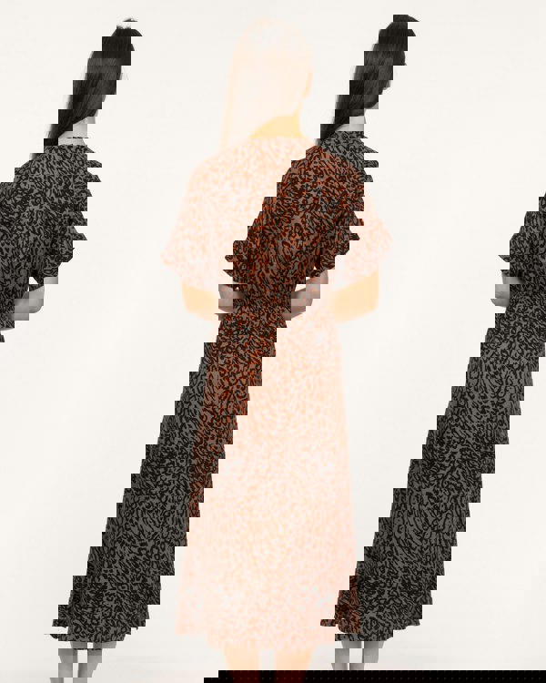 Calvin Klein Short Sleeved Printed Midi Dress