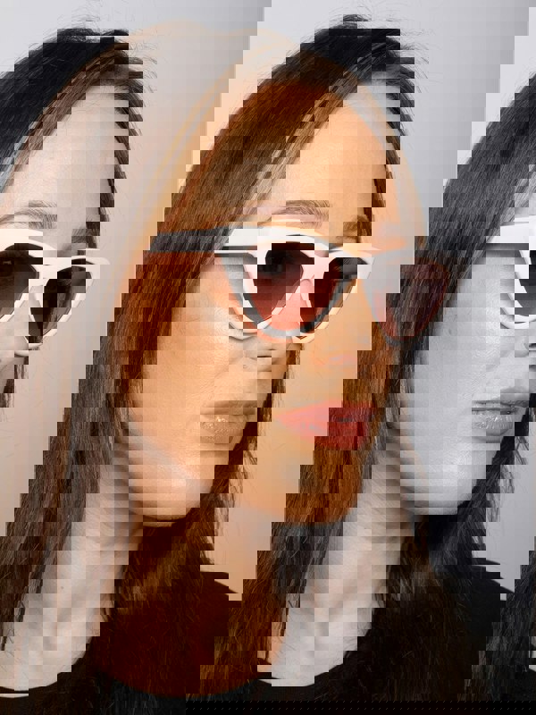 SVNX Light Pink Cateye Sunglasses