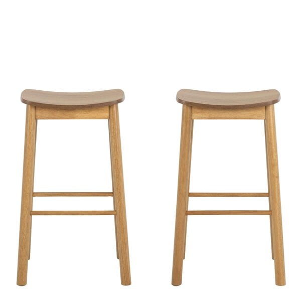 Wyld Haus Set of 2 Quietwood Oak Bar Stool