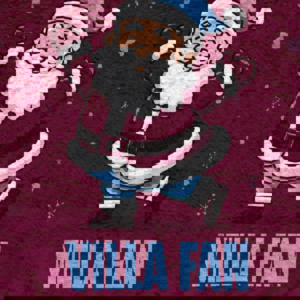 BritishmadeGifts Santa is a Villa Football Fan - Luxury Fleece Blanket 150cm X 150cm