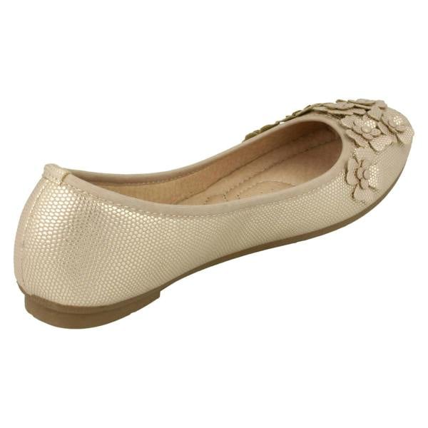 Spot On Ladies Spot On Casual Flat Ballerina Shoes