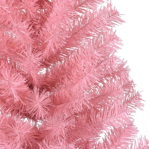 Berkfield Artificial Half Christmas Tree with Stand Pink 150 cm PVC