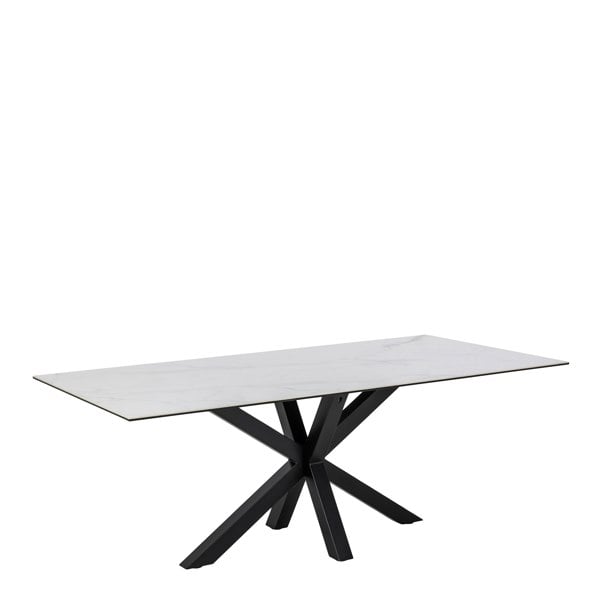 Furniture To Go Heaven Dining Table with Ceramic White Top