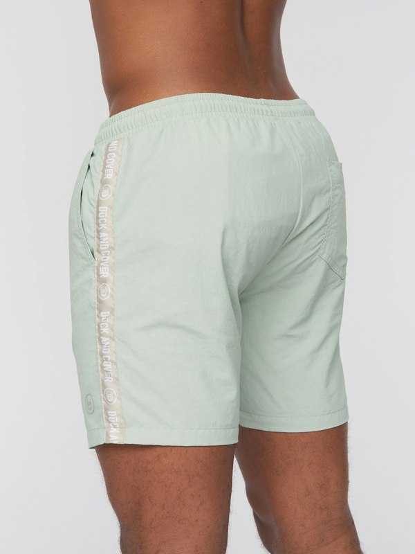 Duck and Cover Gathport Swim Shorts Sage