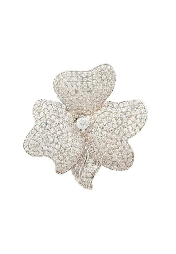 Flower Cocktail Ring Silver - LATELITA Rings