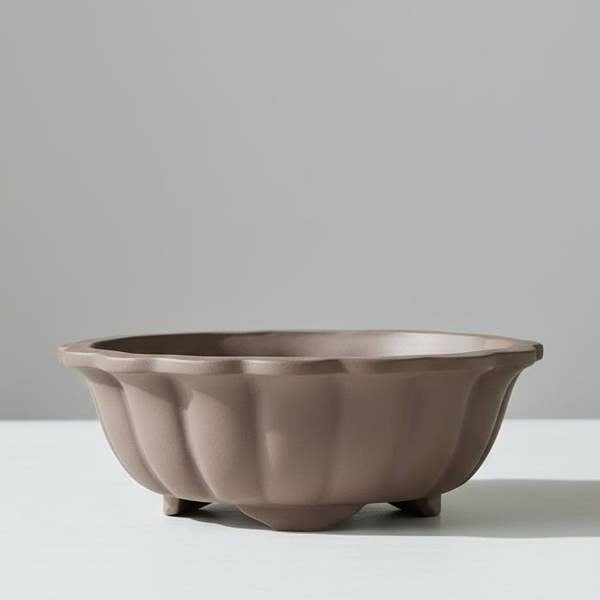 Yorkshire Bonsai Unglazed Bonsai Pot Round | 18cm x 18cm x 5cm | YB1125