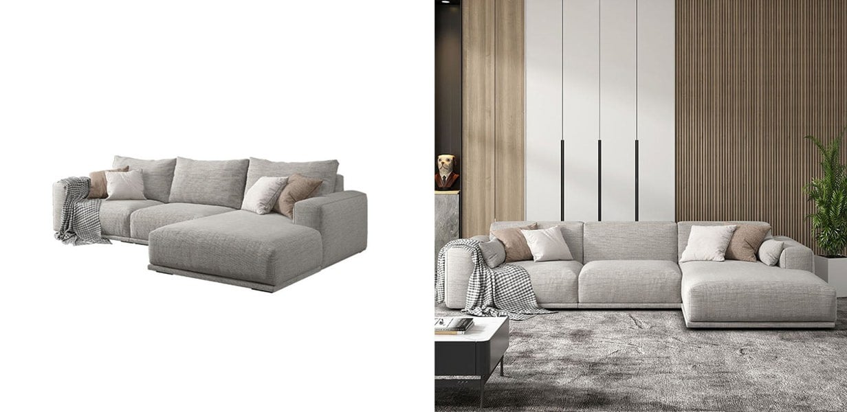 Koch Three Seater Sofa, Three Seater Corner Sofa, Linen-Rit Concept-Rit Concept