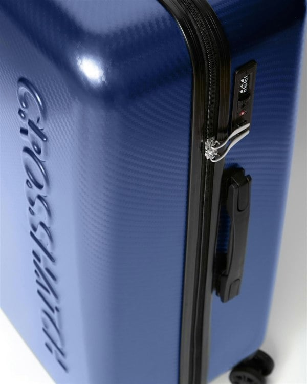 Crosshatch Escapade Embossed Suitcase 3pk Royal