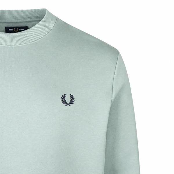Fred Perry Crew Neck Sweatshirt Silver Blue/Dark Airforce