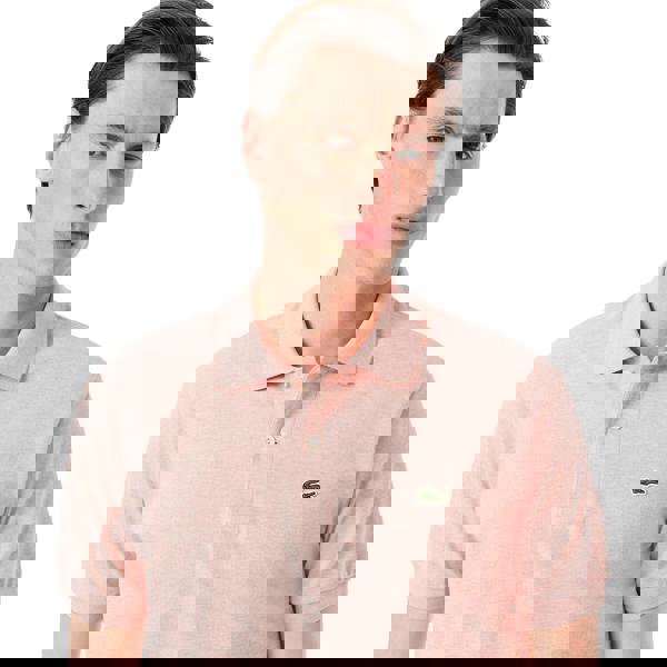 Lacoste Mens L.12.12 Marl Classic Polo Shirt - Pink - 