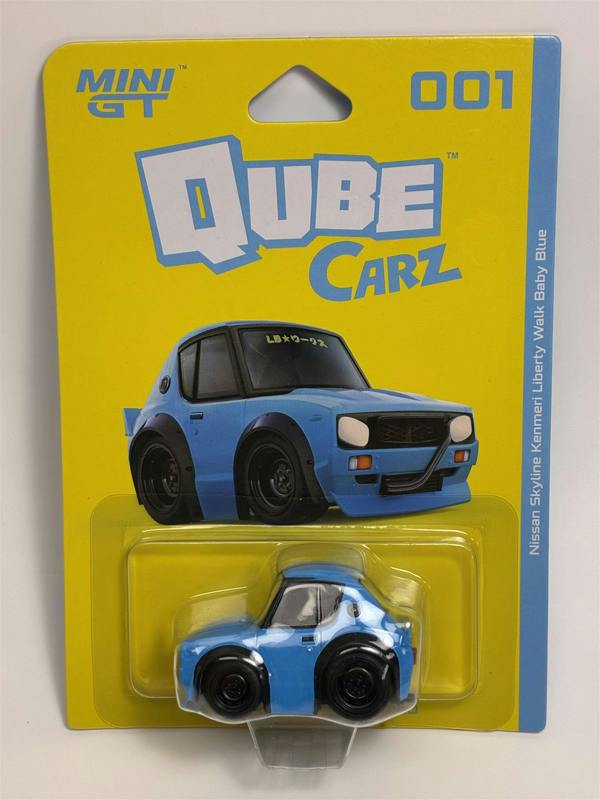 MCSlots Nissan Skyline Kenmeri Liberty Walk Baby Blue Qube Carz 6cm QZ00101BL