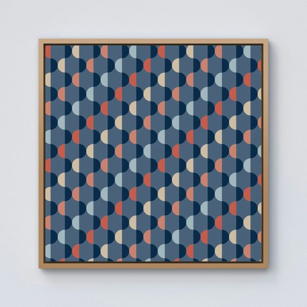 Warren Reed Geometric Pattern Framed Canvas