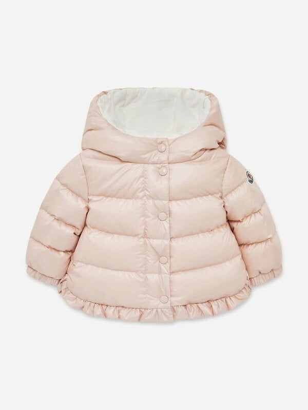 Moncler Enfant Baby Girls Down Padded Tazui Jacket in Pink