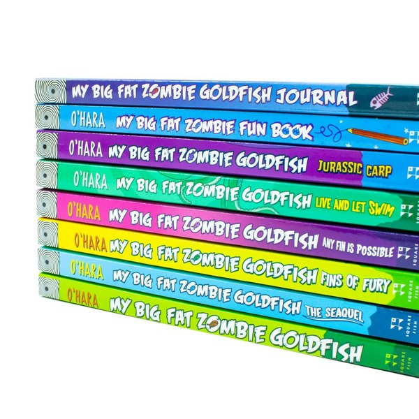 Square Fish My Big Fat Zombie Goldfish Boxed Set 8 Books Collection by Mo O'Hara