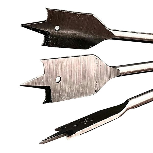Fixaball Spade Flat Wood Drill Bits All Sizes All Woods 6mm - 38mm
