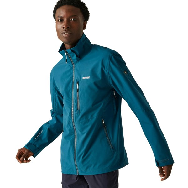 Regatta Mens Bosfield II Waterproof Jacket - Moroccan Blue/Citron Lime