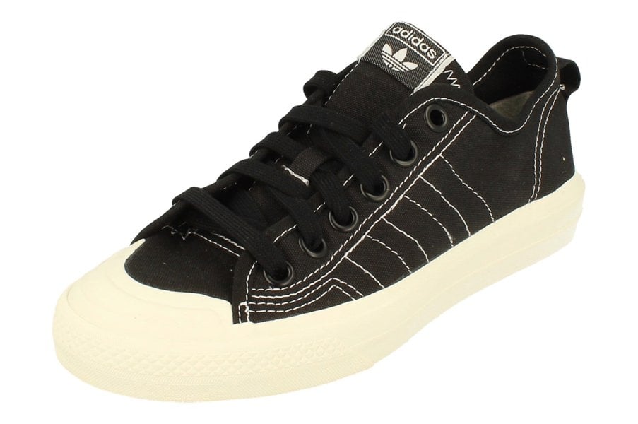 Adidas Originals Nizza Rf Mens Trainers Sneakers  EE5599 - Black White Ee5599 - Photo 0