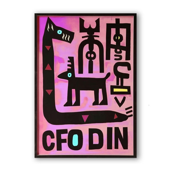 love frankie the protector snake art print