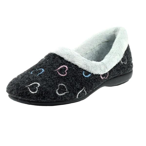 Lunar Womens/Ladies Sandino Slippers - Black - 