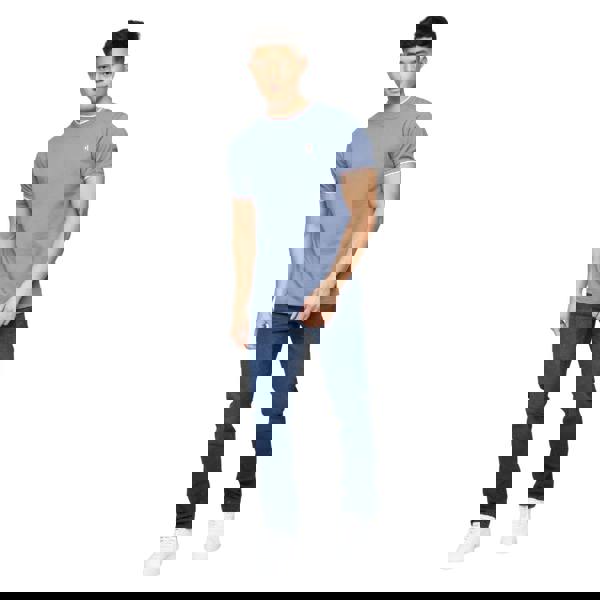 Crosshatch Mens Malcom Slim Jeans - Dark Blue - 