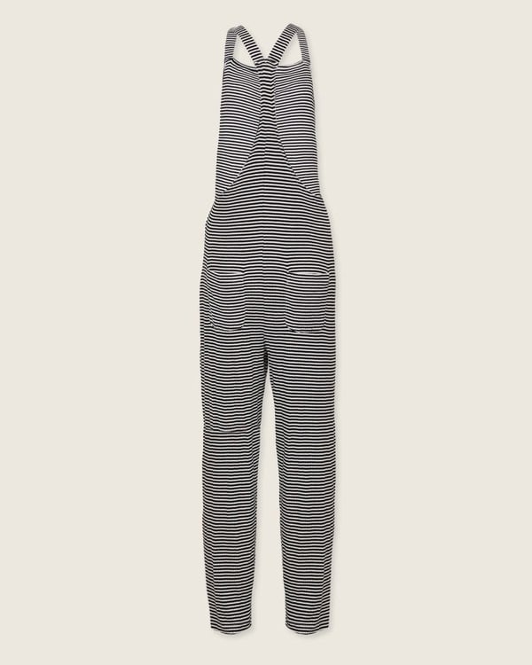 Erin Multicolour Horizontal Stripe Print Dungarees- image 4