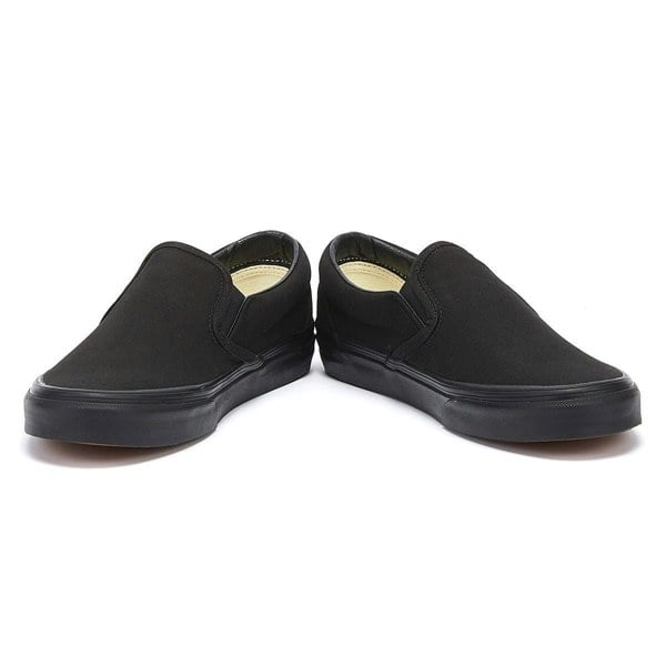 Vans Classic Slip on Womens Black Canvas Trainers