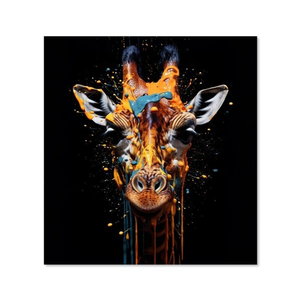 Warren Reed - Designer Giraffe Face Splashart Kitchen Splashback