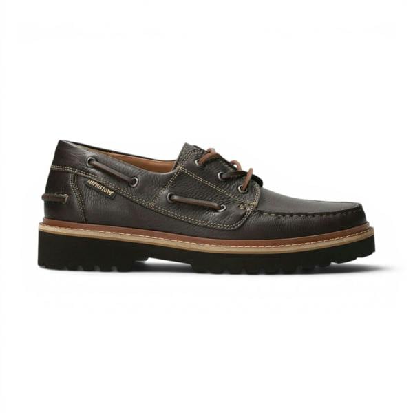 Mephisto Men's Dark Brown Leather Boat Shoes - Adrien Montana 8591