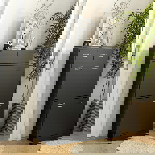 Flip-down Shoe Cabinet