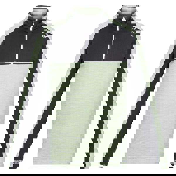 Regatta Childrens/Kids Hewley Recycled Half Zip Fleece Top - Quiet Green/Seal Grey