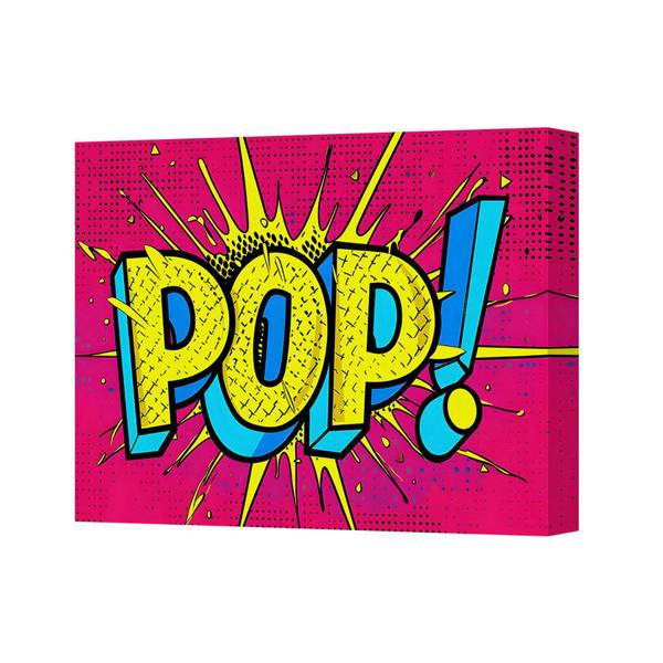Benjamin Tate Design Pop Art Canvas Wall Decor Bold Comic Style With Bright Colors