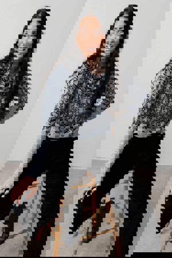 Relaxed Everyday Cowl Neck Jumper Grey | Lily and Me Clothing