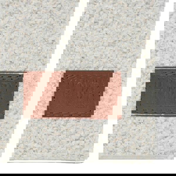 JVL Shiro Boucle Rectangular Lidded Fabric Storage Baskets for Home Organisation, Set of 2, White