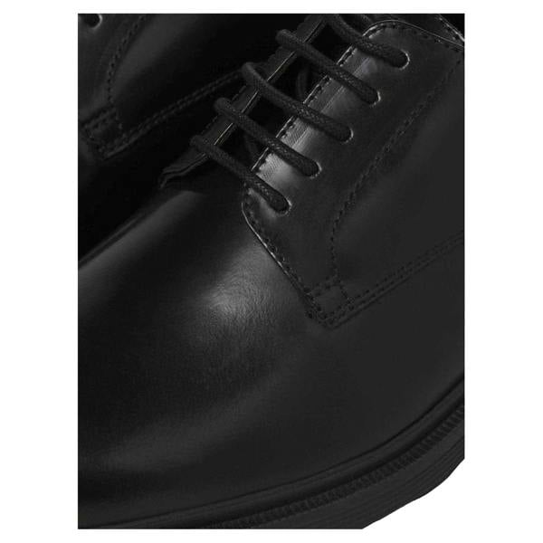 Jack And Jones Mens Leather Low Heel Dress Shoes - Anthracite - 