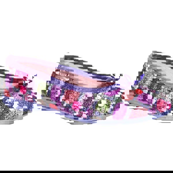 Lunar Womens/Ladies Magic Spotted Slippers - Purple