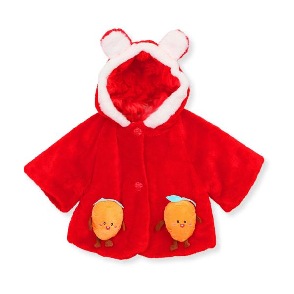 Cinda Soft faux fur Hooded Coat