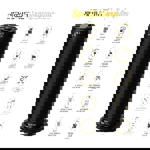 MONHOUSE 2000W Energy Efficient Electric PTC Portable Heater 12H Timer - 40cm