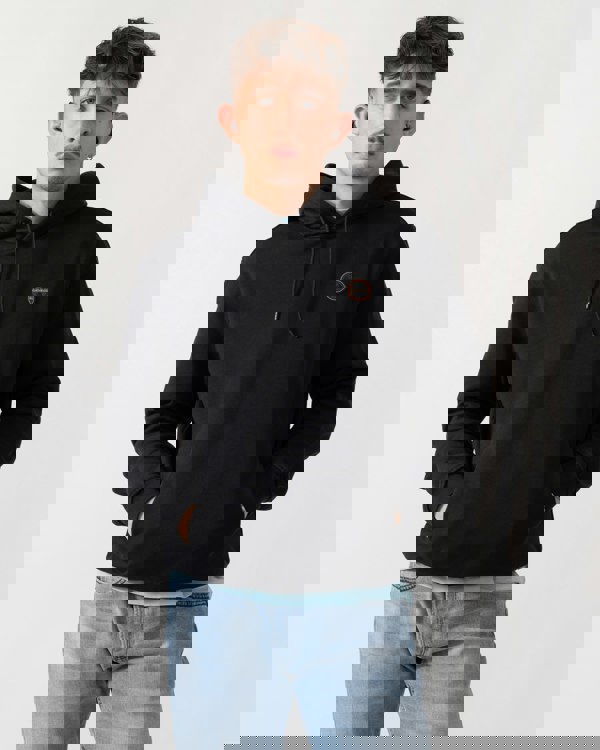 Napapijri Badge Mens Hoodie - Black Beauty 941