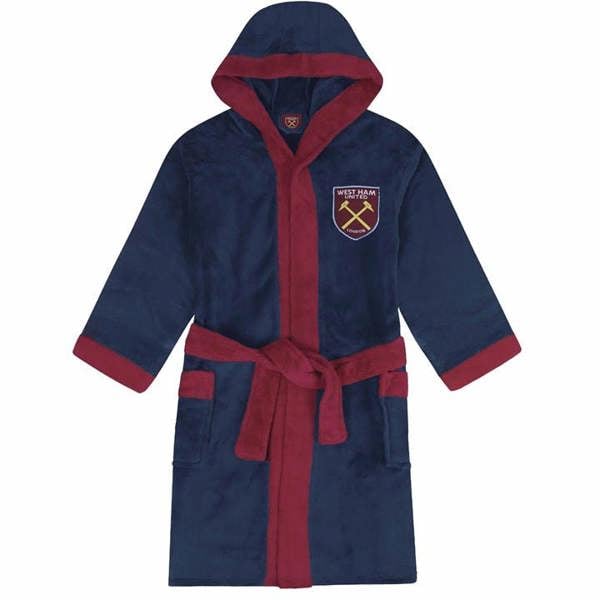 West Ham United FC Kids Hooded Dressing Gown 5 - 6 Years, Clothing, Sports, Gift