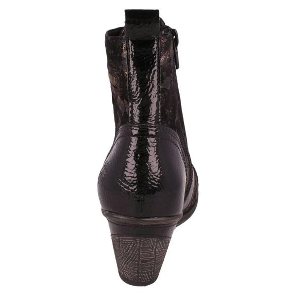 Remonte Ladies Remonte Metallic Print Heeled Boots D8797