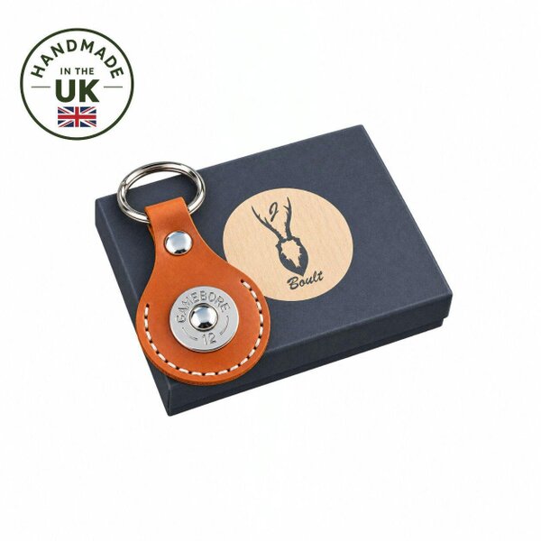 J. Boult Designs Leather Shotgun Cartridge Key Fob