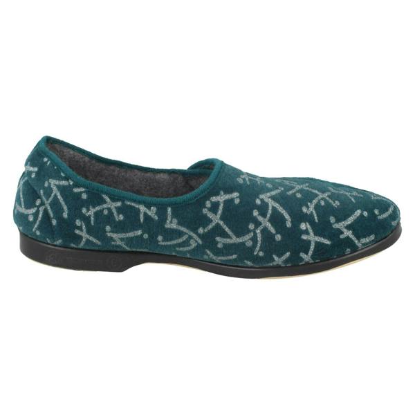 Ladies Ladylove Single Strap Textile Slippers - Emily