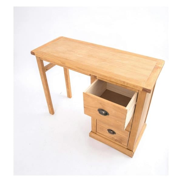 Cabinet Bits Lucca 3 Drawer Desk - Dressing Table Brass Cup Handle